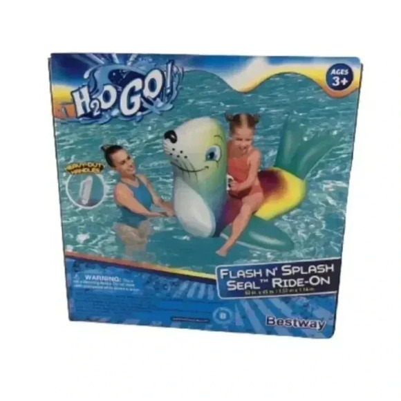 Bestway Splash N' Seal GO! H20 Ages 3+ Ride-On Inflatable Pool Toy New - Picture 2 of 12